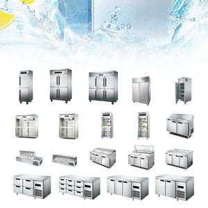 Équipement de cuisine commerciale <span class=keywords><strong>Congélateur</strong></span> <span class=keywords><strong>vertical</strong></span> <span class=keywords><strong>en</strong></span> acier inoxydable à 6 portes et mode de refroidissement par air du réfrigérateur <span class=keywords><strong>en</strong></span> vente - Product Image 2