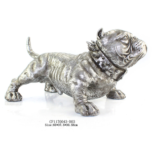 Toptan reçine bulldog reçine köpek heykeli ev dekorasyon için
