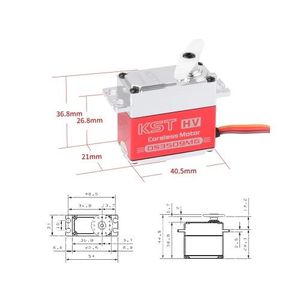 Moteur numérique sans noyau HV KST DS3509MG 35 kg 8,4 V, engrenage métallique 25T, grand couple pour avion, bateau, voiture RC de <span class=keywords><strong>classe</strong></span> 30cc 120 - Product Image 5