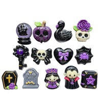 Breloques en résine d'Halloween pour accessoires DIY, coques de téléphone, aimants de réfrigérateur, chaussures