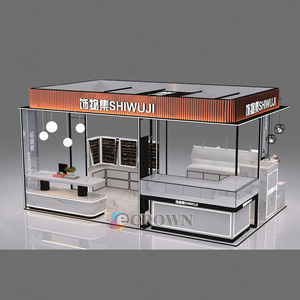 Kiosk Jewelry Display Cabinet <strong>Swiss</strong> case Design Ornaments Mall Jewelry case Straight Kiosk Jewelry Display Cabinet Marble Design OEM - Product Image 3