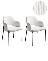 Chaise de salle à manger moderne nordique en tissu blanc, chaise de cuisine rembourrée, meubles de maison, chaises de salle à manger