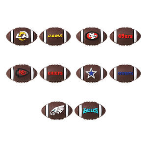Populaire Pvc 3d American Voetbal Sport Team Focale Kralen Nfl Siliconen Pen Focale Kralen Charms Topper - Product Image 4