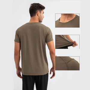 Camiseta Unisex de Alta Calidad, Algodón, Ropa Deportiva, Impresión Personalizada, Transpirable, Manga Corta, Cuello Redondo, Diseño Sólido con Logotipo para Fitness - Product Image 2