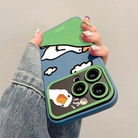 Nouvelle coque de protection pour téléphone en TPU avec motif de canard de dessin animé pour iPhone XS XR XSMAX 11 12 13 14 15 16 Plus Pro Promax 16e