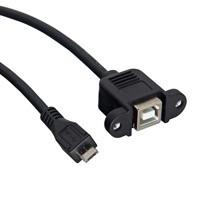 Kabel USB mikro ke tipe B, kabel Panel, kabel mikro B pria ke USB-B wanita