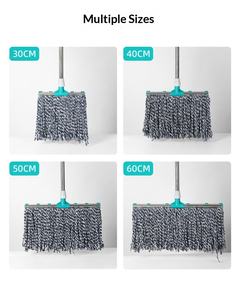 Mopa <span class=keywords><strong>de</strong></span> suelo con mango <span class=keywords><strong>de</strong></span> acero y cabezal redondo <span class=keywords><strong>de</strong></span> algodón, diseño retorcido rectangular con color <span class=keywords><strong>para</strong></span> limpieza del hogar - Product Image 6