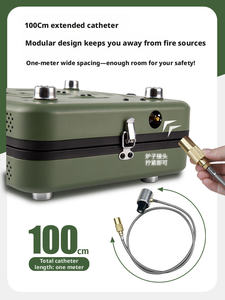 Réchaud à <span class=keywords><strong>gaz</strong></span> portable pliable pour pique-nique en plein air, réchaud à <span class=keywords><strong>gaz</strong></span> double tête, réchaud à fondue portable, réchaud à feu puissant coupe-vent - Product Image 4