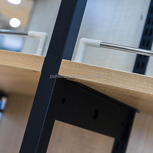 Подгонянная двухсторонняя стойка для витрины, многофункциональные полки для супермаркетов, для использования в магазине, из металлического материала - Product Image 4