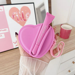 Túi đựng hình trái tim bằng silicon Son môi Son bóng Tai nghe di động Ví đựng tiền xu Trang sức Đa năng Sắp xếp - Product Image 4