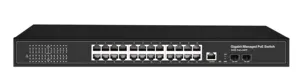 Full Gigabit L2 Managed 8 16 24 48 Port PoE Switch For IP Camera CCTV