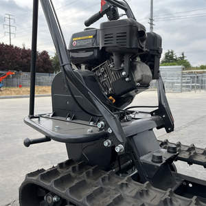 Mini-dumper sur chenilles, outils agricoles, chariot <span class=keywords><strong>à</strong></span> chenilles thermique robuste pour jardin, fabricant - Product Image 6