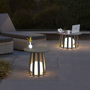 Lampada LED Moderna da Esterno IP65 Impermeabile, Illuminazione Solare da Giardino per Tavolo da Tè e Atmosfera all'Aperto - Product Image 4
