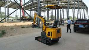 Chinese mini excavator 1 ton 2Ton mini crawler excavator <b>cheap</b> price With CE Certified Excavator <b>Bucket</b> Auger Attachment - Product Image 2