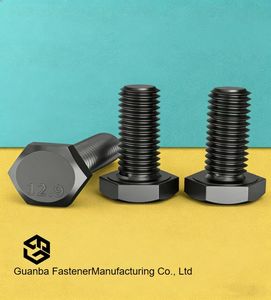 Parafuso Hexagonal de Aço Liga Grau 8.8, Parafuso Hexagonal DIN933, Parafuso Hexagonal com Óxido Preto, Parafuso Hexagonal com Rosca Completa, Parafuso Hexagonal de Alta Resistência - Product Image 2