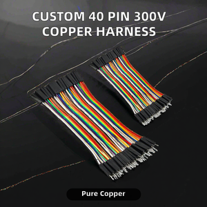 Harnais de câblage électronique personnalisé XIN YING, cuivre étamé, PVC, longueur 200 mm, plat, Dupont 2,54 mm de pas, 3P, 300V - Product Image 2