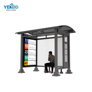 Dubai Thành phố hiện đại trạm xe buýt thành phố thông minh Đồ nội thất với USB Wifi máy ảnh xe buýt dừng nơi trú ẩn năng lượng mặt trời trạm xe buýt - Product Image 1