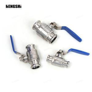 Válvulas de Bola de Acero Inoxidable de Grado Alimenticio Hengshi 304 316L para Suministro de Agua, Válvulas con Mango de Acero Inoxidable - Product Image 6