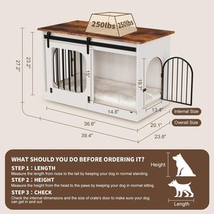 Meubles pour chenil d'intérieur transfrontalier, cages pour animaux de compagnie adaptées aux races de chiens de petite et moyenne taille, simples et durables - Product Image 5