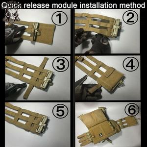 Kit d'assemblage tactique SINAIRSOFT à dégagement rapide monopoint pour gilet JPC CPC NCP – Ensemble de boucles - Product Image 6