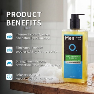 Shampoo pour hommes de luxe, contrôle du sébum, antipelliculaire, AHA, caféine, renforce les racines des <span class=keywords><strong>cheveux</strong></span>, shampooing pour hommes - Product Image 4