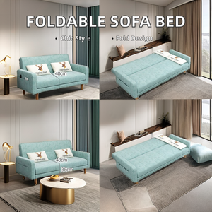 Sofá Cama <span class=keywords><strong>de</strong></span> Cuero Moderno y Simple <span class=keywords><strong>de</strong></span> Doble Uso para Sala <span class=keywords><strong>de</strong></span> Estar, para <span class=keywords><strong>Apartamentos</strong></span> <span class=keywords><strong>de</strong></span> <span class=keywords><strong>Alquiler</strong></span>, Plegable, <span class=keywords><strong>de</strong></span> Tela, Conjunto <span class=keywords><strong>de</strong></span> Sillón Individual - Product Image 5