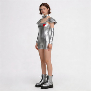 Costume de cosplay argenté pour femme Tin Man, ensemble pour Halloween, carnaval, jeu, anime, jeu de rôle, collection Printemps 2026 - Product Image 1