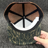 Casquette Trucker Richardson 112 Style Camouflage 6 Panneaux en Toile avec Dos en Maille, Patch Tissé Personnalisé, Camouflage Canard, Chapeau Vierge pour la Pêche