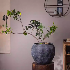 Maceta <span class=keywords><strong>de</strong></span> Fibra <span class=keywords><strong>de</strong></span> Magnesio Hecha a Mano, Transpirable, para Interiores, Sala <span class=keywords><strong>de</strong></span> Estar, Jardín, Plantas Verdes, <span class=keywords><strong>de</strong></span> Alta Gama - Product Image 2