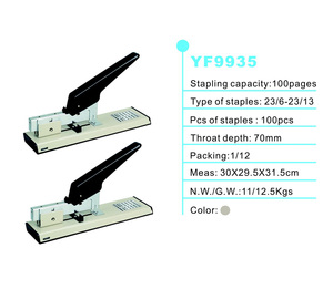 किफायती धातु भारी शुल्क बेचनेवाला 100 चादरें YF9935 कार्यालय स्टेशनरी की आपूर्ति - Product Image 2