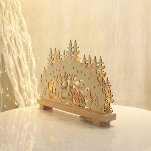 2023 Hot Sale Battery Powered Eco-friendly Warm White <b>LED</b> Wooden <b>Tree</b> Light Christmas Lights for Room Decoration - Product Image 4