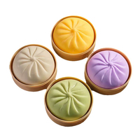 Mini Jouet Squishy en Pâte TPR en Forme de Boule de Crème Pâtissière, Jouet Anti-Stress et de Décompression, Jouet Sensoriel Fidget pour Enfants