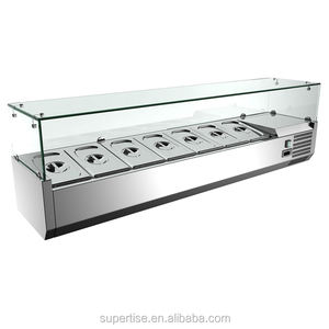 Comptoir réfrigéré pour sandwichs de qualité commerciale / Plan de travail en marbre utilisé pour les pizzas, les salades et les sandwichs - Product Image 3