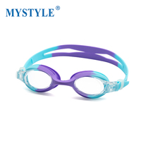 Lunettes de natation pour enfants de 4 à 14 ans, anti-buée, protection UV, sangle en silicone, lentilles en PC, étanches, lunettes de natation junior