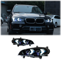Nuevos Faros Delanteros LED de 12V Actualizados para BMW X5 E70 2007-2013, Lámpara de Proyección AFS, Luz Diurna DRL, Señal de Giro Secuencial con Certificación E-Mark