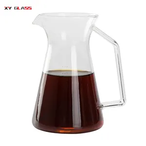 pote de café brew Suppliers-OEM Isolado Isolado Pote De Café de Vidro de Borosilicato Resistente Ao Calor