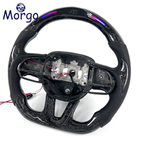 Maßgefertigtes Carbon-Faser-LED-Lenkrad für Dodge Charger Challenger SRT R/T 392 Hellcat für Jeep Grand Grand Cherokee Trackhawk