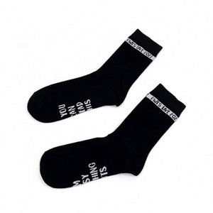 Custom Logo Printed Crew <b>Socks</b> Low MOQ Cheap Price Sports <b>Socks</b> - Product Image 3