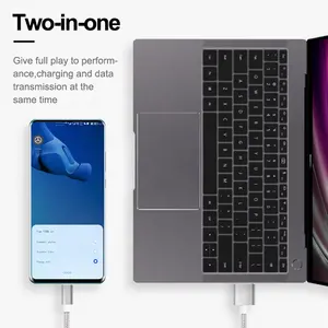 Cavi di Ricarica Rapida Personalizzati da 3ft, 6ft, 10ft, Cavo <span class=keywords><strong>USB</strong></span> Intrecciato in Nylon Tipo C per Telefoni Cellulari <span class=keywords><strong>Samsung</strong></span> - Product Image 3