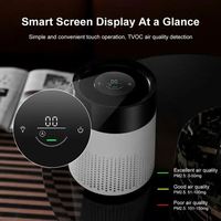 Purificateur véritable Hepa de filtre de charbon actif noir avec la surveillance de qualité de l'air