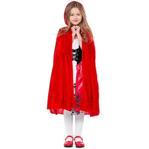 Disfraz de <span class=keywords><strong>Caperucita</strong></span> <span class=keywords><strong>Roja</strong></span> para Niñas, Vestido de <span class=keywords><strong>Caperucita</strong></span> <span class=keywords><strong>Roja</strong></span> y <span class=keywords><strong>Capa</strong></span> <span class=keywords><strong>Roja</strong></span> con Capucha, Disfraz de Halloween para Niñas - Product Image 4
