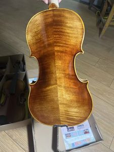 Violon de qualité supérieure de style antique avec des pièces en ébène flammé, niveau étudiant (SMV-11-01-03), fabriqué par un maître luthier - Product Image 2