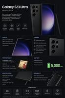 Venta al por Mayor de S23 Ultra-S918U Original de Calidad, Octa Core, Inglés, AMOLED 120Hz, 5G, Desbloqueado Global