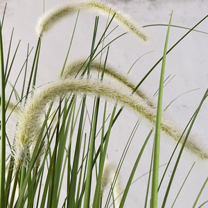Kualitas tinggi ekor rumput bawang gandum Semak plastik Semak palsu luar ruangan rumah dekorasi taman rumput bawang pot buatan - Product Image 2