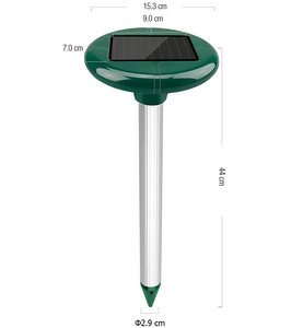 Ahuyentador de Animales Ecológico con Vibración de Pulso Sónico, Estaca para Jardín, Patio, Granja, Topos, Ratas, <span class=keywords><strong>Ratones</strong></span> - Product Image 6