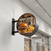 Écran d'affichage publicitaire LED rond personnalisé Jode P2, affichage numérique couleur pleine, mur vidéo LED pour magasin de détail, restaurant