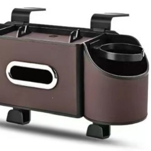 Car Back <b>Seat</b> Organizer Plastic <b>Storage</b> Box With Cup Holders For Car Interior 36x20x9.5cm - Product Image 3