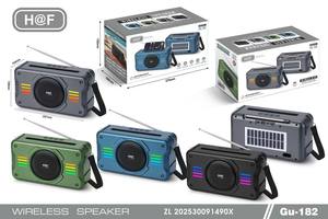 Altavoz BT inalámbrico de 20W con carga de Panel Solar portátil de Supergraves, altavoz activo para fiesta, DJ, altavoz de graves para exteriores, <span class=keywords><strong>Radio</strong></span> <span class=keywords><strong>FM</strong></span>/TF/USB, <span class=keywords><strong>1</strong></span> unidad - Product Image 2