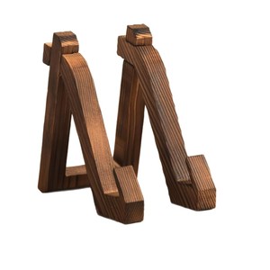 Solid Wood Recipe Rack 1 Tier Multi Purpose Display Stand For Kitchen Photo Album Phone Holder Simple Style - Product Image 3