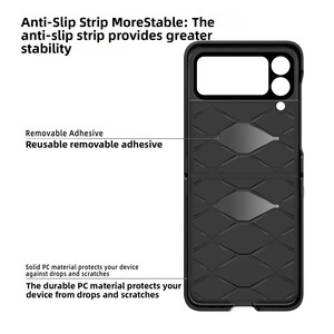 เคสโทรศัพท์แบบพับได้รุ่นใหม่ของฮวนมิน เหมาะสำหรับซัมซุง ซี ฟลิป 4  ลายตารางสี่เหลี่ยมเต็มรูปแบบ วางจำหน่ายแล้ววันนี้ - Product Image 4